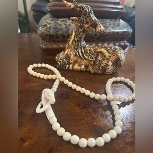 Vintage Ivory Beaded Necklace